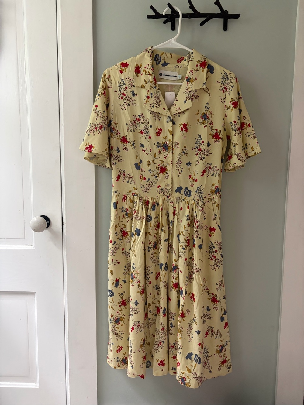 NWOT Ella Simone for Vermont Country Store classic  Collared Neck dress small